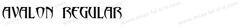 Avalon Regular字体转换